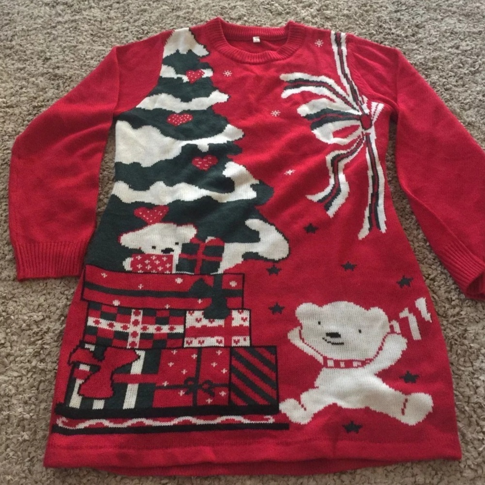 Christmas sweater dress
